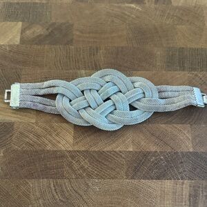 Silver Braided Bracelet